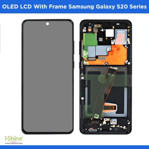 OLED Frame Assembly for Samsung Galaxy S20, S20 Plus, S20 Ultra Service Pack Screen