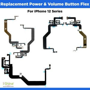 Replacement Power &amp; Volume Button Flex For iPhone 12 Series iPhone 12, 12 Pro, 12 Mini, 12 Pro Max