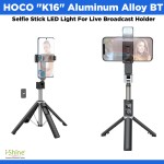 HOCO "K16" Aluminum Alloy BT Selfie Stick LED Light For Live Broadcast Holder
