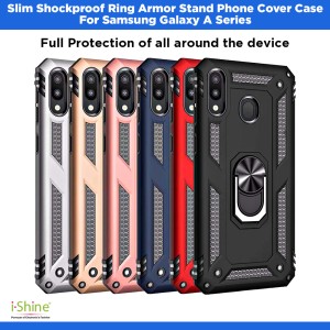 Slim Shockproof Ring Armor Stand Phone Cover Case For Samsung Galaxy A Series A11, A12, A13, A14, A15, A20, A20e, A20s, A2 Core
