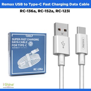 Remax RC-096a, RC-136a, RC-152a, RC-123A USB to Type-C Fast Charging Data Cable