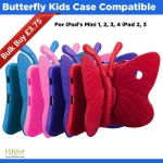 Butterfly Kids Case Compatible For iPad's Mini 1, 2, 3, 4 iPad 2, 3