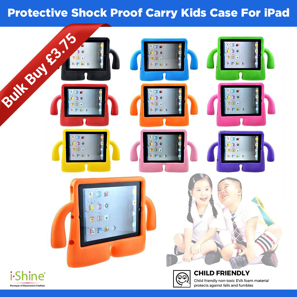 Protective Shock Proof Carry Kids Case For iPad Mini, iPad Air, iPad Pro