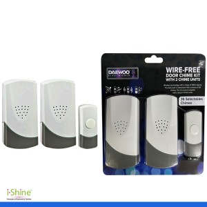 Daewoo Wire-free Door Chime Kit With 2 Chime Units