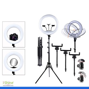 Soft Ring LED Light With Stand For YouTube Videos, Podcast RL 14", 18", and 21" inches