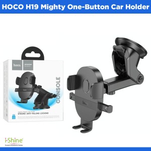 HOCO H19 Mighty One-Button Car Holder (Center Console) Black