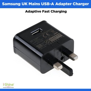 Samsung UK Mains USB-A Adapter Charger Adaptive Fast Charging EP-TA200UBE