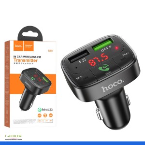 HOCO "E59 Promise" QC3.0 Car Charger With Bluetooth FM Transmitter