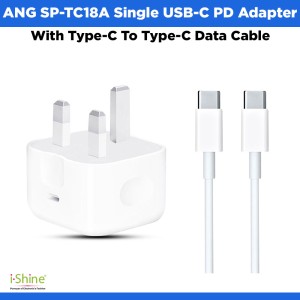 ANG SP-TC18A Single USB-C PD Adapter With Type-C To Type-C Data Cable