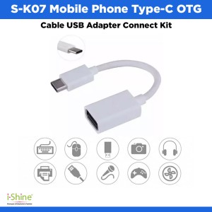S-K07 Mobile Phone Type-C OTG Cable USB Adapter Connect Kit