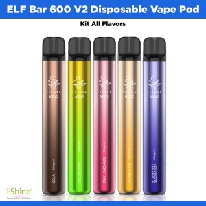 ElfBar 600 V2 Disposable Vape Pod Kit All Flavors