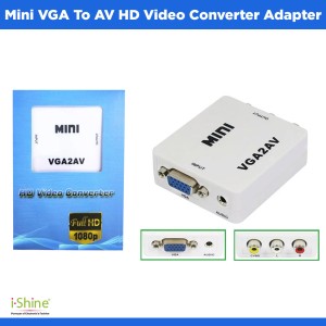 Mini VGA To AV HD Video Converter Adapter