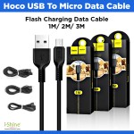 HOCO USB To Micro 1M, 2M, 3M (Meter) Fast Charging Data Cable