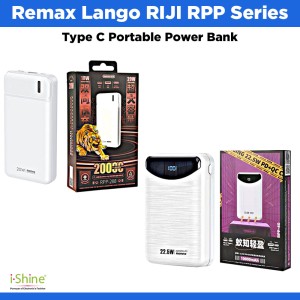 Remax Lango RIJI RPP Series Quick Charge USB Type C Portable Power Bank 2600mAh 5000mAh 8000mAh 10000mAh 20000mAh