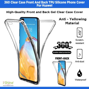 360 Clear Case Front And Back TPU Silicone Phone Cover For Huawei Honor 8X Y6 2019 P30 Lite P30 Pro P20 Pro P Smart Z P Smart 2019 Mate 20 Pro