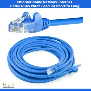 Ethernet Cable Network Internet Cat6e RJ45 Patch Lead lot Short to Long