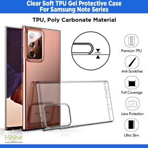 Clear Soft TPU Gel Protective Case For Samsung Galaxy Note 10 10 Plus Lite Note 20 Ultra