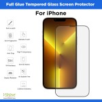 Full Glue Tempered Glass Screen Protector For iPhone 5 6 7 8 11 12 13 14 Pro Max Mini X XS XR Plus