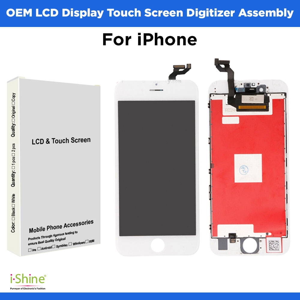 OEM iPhone 5/6/7/8/X/XS/XR/XS MAX/11/12/13 LCD Display Touch Screen Digitizer Assembly