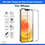 Side Glue Tempered Glass Screen Protector For iPhone 5 6 7 8 11 12 13 14 Pro Max Mini X XS XR Plus