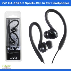 JVC HA-EBX5-S Sports-Clip In Ear Headphones