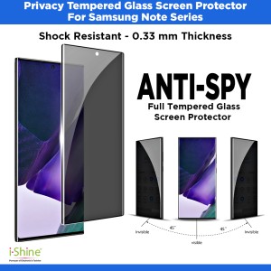 Privacy Tempered Glass Screen Protector For Samsung Galaxy Note Series Note 10 Plus Note 10 Lite Note 20 Ultra