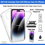 360 Clear Case Front And Back TPU Silicone Phone Cover For iPhone 5 6 7 8 X XS XR XS MAX 11 12 13 14 Pro Mini Max