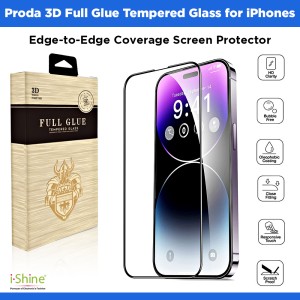 Proda 3D Full Glue Tempered Glass Screen Protector For iPhone 14/13/12/ X Series