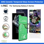 ANG Ceramic Tempered Glass Screen Protector For Samsung Galaxy S Series S23, S23 Plus, S23 Ultra