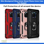 Slim Shockproof Ring Armor Stand Phone Cover Case For Huawei Honor 8X Y6 2019 P30 Lite P30 Pro P20 Pro P Smart Z P Smart 2019 Mate 20 Pro