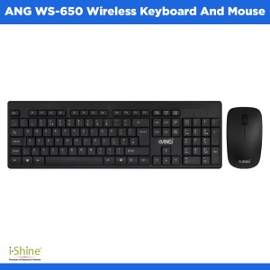 ANG WS-650 Wireless Keyboard And Mouse - Black