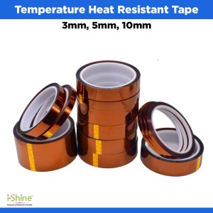 Temperature Heat Resistant Tape 3mm, 5mm, 10mm