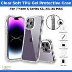 Clear Soft TPU Gel Protective Case For iPhone X Series XS, XR, XS MAX
