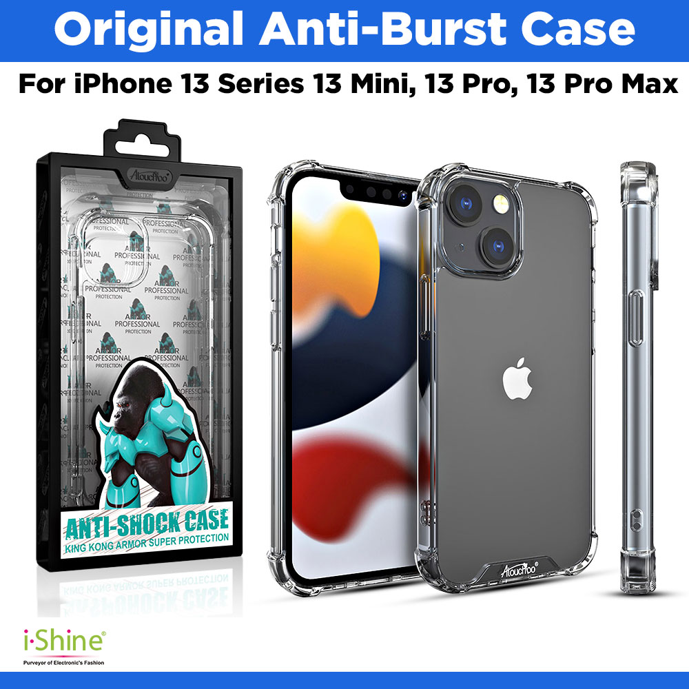 Original Anti Burst Case For iPhone 13 Series 13 Mini, 13 Pro, 13 Pro Max