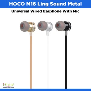 HOCO M16 Ling Sound Metal Universal Wired Earphone With Mic