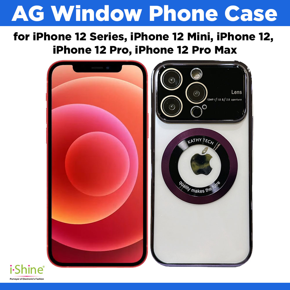 AG Window Phone Case for iPhone 12 Series, iPhone 12 Mini, iPhone 12, iPhone 12 Pro, iPhone 12 Pro Max