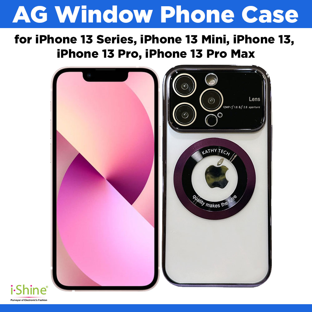 AG Window Phone Case for iPhone 13 Series, iPhone 13 Mini, iPhone 13, iPhone 13 Pro, iPhone 13 Pro Max