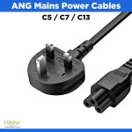 ANG C5 / C7 / C13 Mains Laptop , Desktop Power Cables