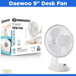 Daewoo 9" Desk Fan White