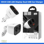 HOCO Z28 LED Display Dual USB Car Charger