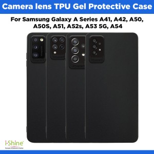 Camera lens Black TPU Gel Protective Case For Samsung Galaxy A Series A40, A41, A42, A50, A50S, A51, A52s, A53 5G