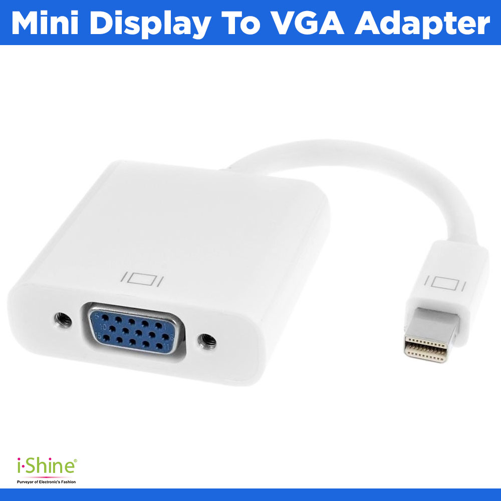 Mini Display To VGA Adapter