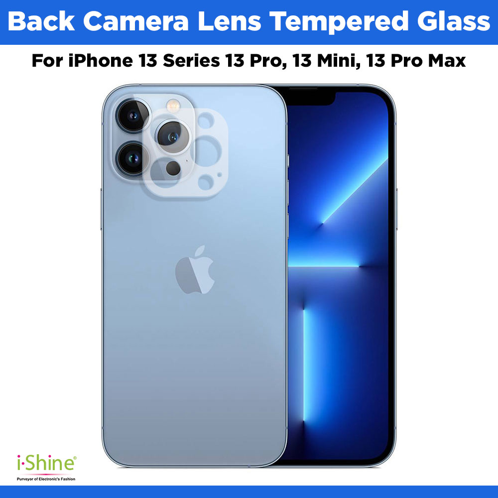 Back Camera Lens Tempered Glass Compatible For iPhone 13 Series 13 Pro, 13 Mini, 13 Pro Max