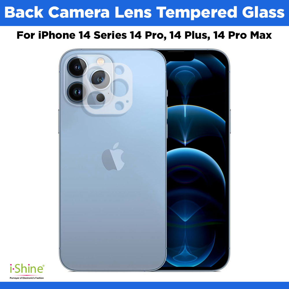 Back Camera Lens Tempered Glass Compatible For iPhone 14 Series 14 Pro, 14 Plus, 14 Pro Max