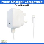 Mains Charger Compatible For Lightning USB