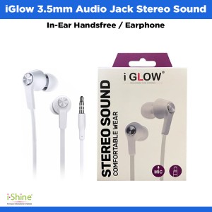 iGlow 3.5mm Audio Jack Stereo Sound In-Ear Handsfree / Earphone
