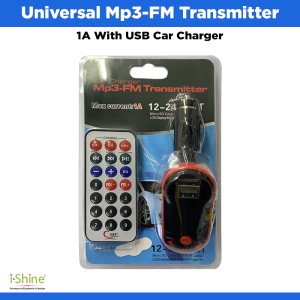 Universal Mp3-FM Transmitter 1A With USB Car Charger