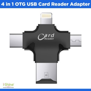 4 in 1 OTG USB Card Reader Adapter