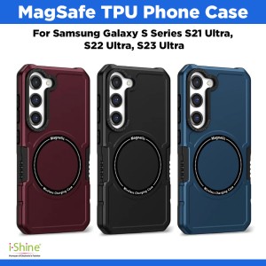 MagSafe TPU Phone Case Compatible For Samsung Galaxy S Series S21 Ultra, S22 Ultra, S23 Ultra