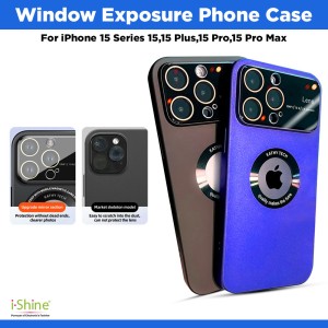 Window Exposure Phone Case Compatible For iPhone 15 Series iPhone 15, 15 Plus, 15 Pro, 15 Pro Max